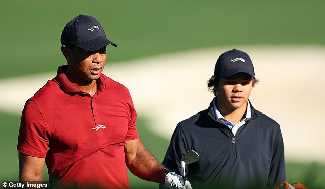 The 15-year-old, son of the great Tiger Woods, started with a bogey in his round in Florida