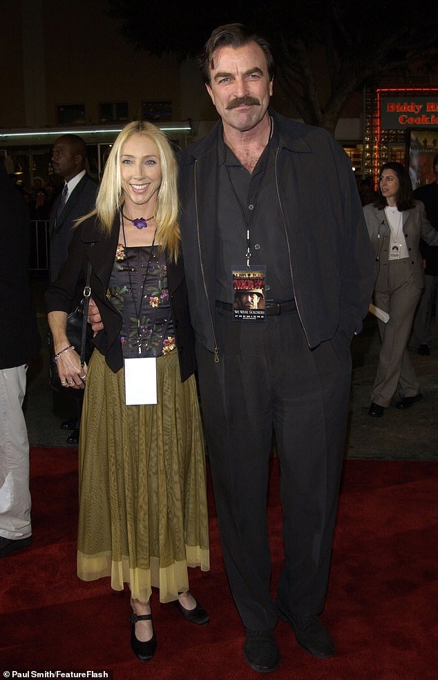 Selleck is still very much in love with his almost 40-year-old wife Jillie Mack, 66. Seen in 2002