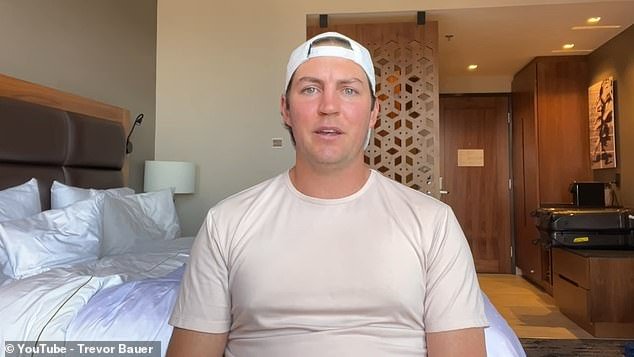 Trevor Bauer recorded a YouTube clip for his response to Darcy Adanna Esemonu's accusation