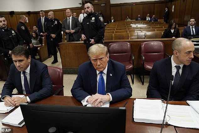 Donald Trump could be held in contempt in historic hush-money trial after prosecutors made seven more social media posts they say violate the gag order