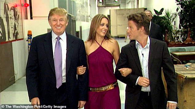 In this 2005 video clip, Donald Trump prepares for an appearance on 