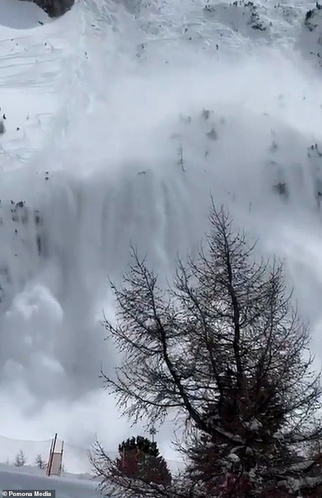 Authorities warn an avalanche risk remains amid hurricane-force winds in the region