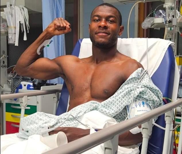 The 24-year-old Ivorian was released from hospital a day after the incident