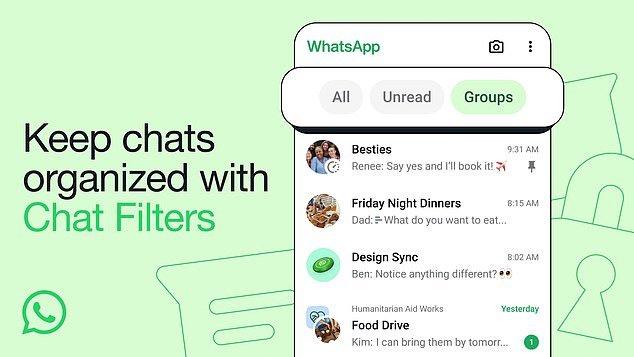 WhatsApp has introduced three new chat filters, allowing you to find messages without having to scroll through your entire inbox
