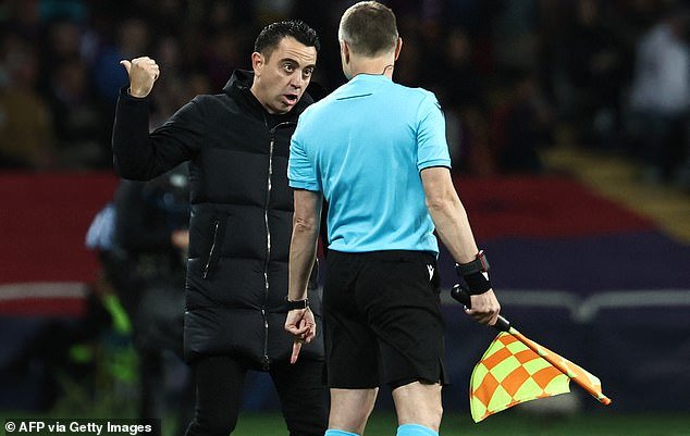 Xavi imploded on the touchline as Barcelona crashed out of the Champions League to PSG