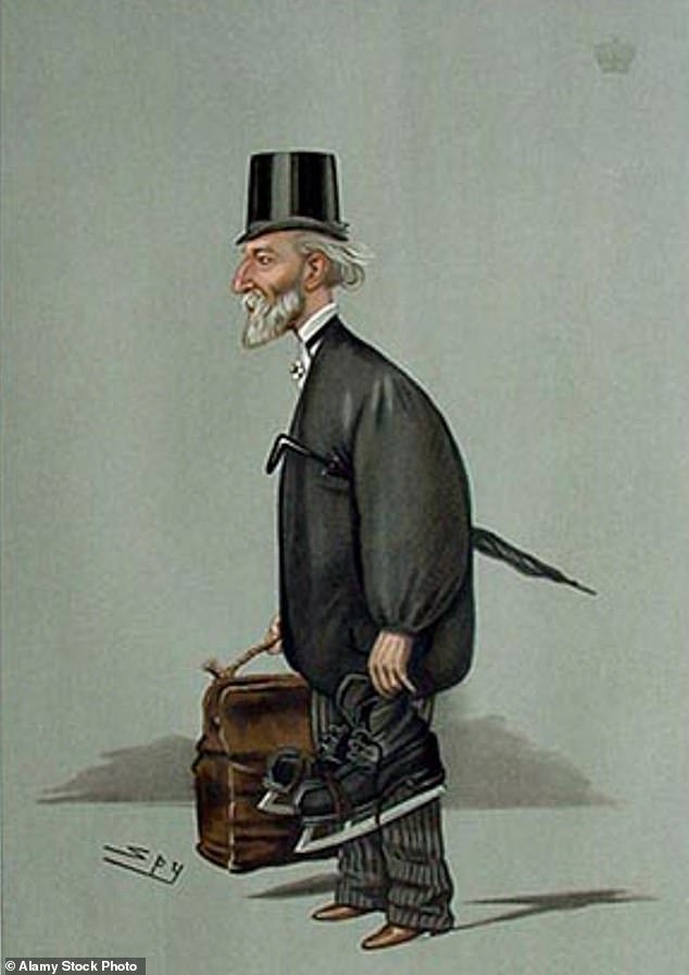 A 1900 Vanity Fair caricature of the 2nd Marquess of Clanricarde, Hubert George de Burgh-Canning, a stingy landlord