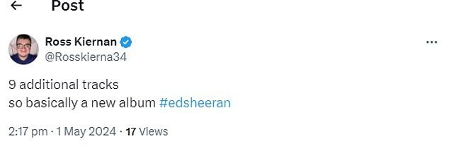 1714574981 534 Ed Sheeran sends fans wild as he announces special release