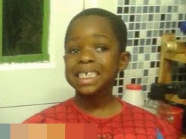 Daniel, pictured here in a red and blue Spiderman costume, was on his way to school when he was attacked