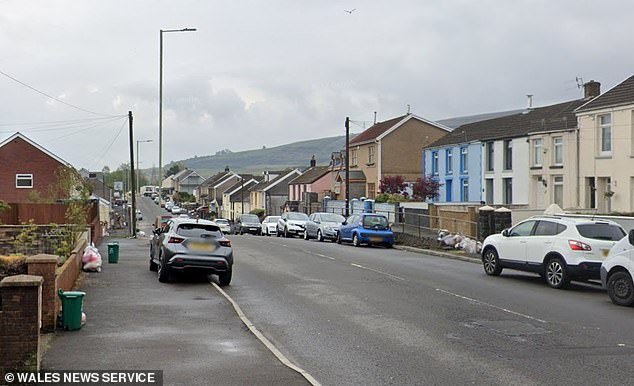 The tragedy took place on a quiet village street in Hirwaun, South Wales