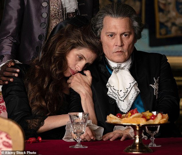 Depp stars as Louis XV in the story of the French king's affair with his favorite mistress Madame du Barry, played by film director Maïwenn (left)