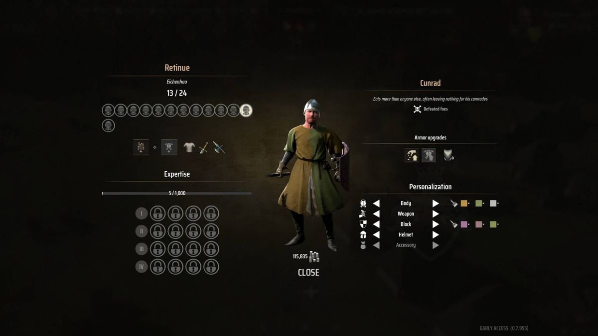 A Manor Lords menu shows how to customize a consequence.