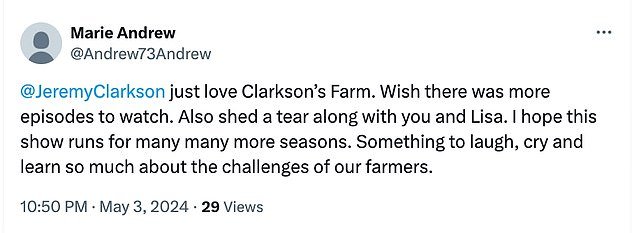 1714812392 480 Clarkson Farm fans left in floods of tears over new