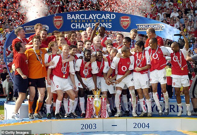 Arsenal went unbeaten for an entire Premier League campaign in the 2003-04 season - the only team to do so in the division