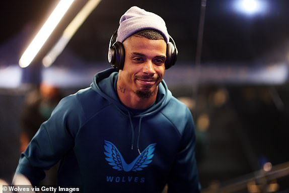 MANCHESTER, ENGLAND - MAY 04: Mario Lemina of Wolverhampton Wanderers arrives at the stadium ahead of the Premier League match between Manchester City and Wolverhampton Wanderers at the Etihad Stadium on May 4, 2024 in Manchester, England.  (Photo by Jack Thomas - WWFC/Wolves via Getty Images)