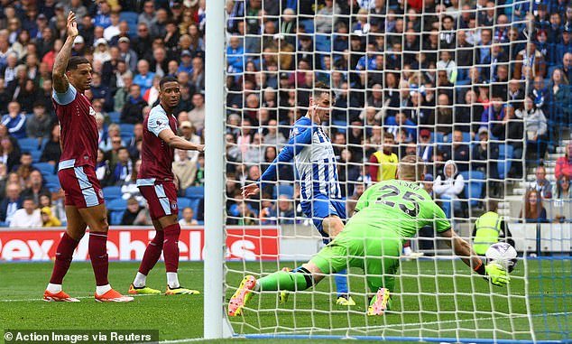 Brighton's Pascal Gross had a goal disallowed for offside as his side defeated Aston Villa