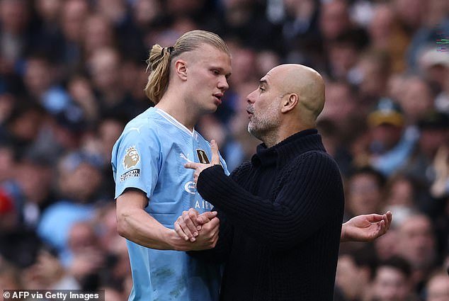 He was furious when Pep Guardiola decided to take him off the field in the second half