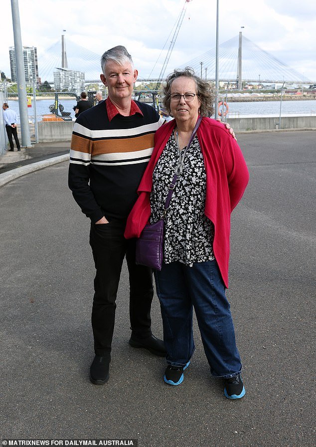 Peter and Jenny have been waiting to pick up their son Nathan from White Bay since 10.30am on Monday morning