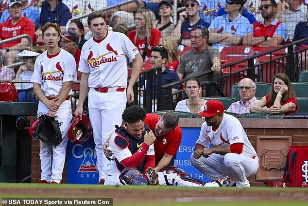 The St. Louis Cardinals later confirmed that Contreras suffered a left forearm fracture