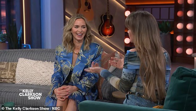 The American Idol winner and British actress, 41, discussed how stuntmen and women should be given an Oscar category, while Emily called her new film The Fall Guy a 'love letter to stuntmen'