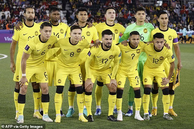 Halim's attack was one of three targeting high-profile Malaysian footballers in the space of a week, prompting the country's FA to urge stars to seek better protection.  Their national team is pictured at the 2023 AFC Asian Cup, with Halim at number seven