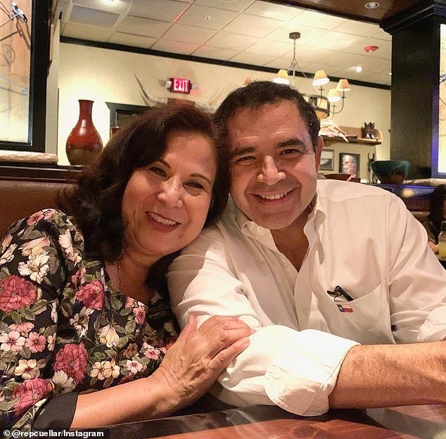Representative Henry Cuellar (right) and his wife Imelda Cuellar (left) were sued by the DOJ for $600,000 from foreign companies for alleged bribery, money laundering and bank fraud