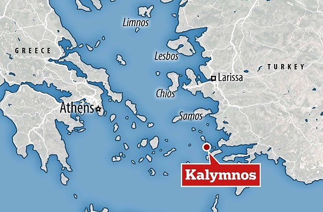 The 76-year-old man is said to have visited Kalymnos, one of the Greek Dodecanese islands in the Mediterranean Sea, close to the Turkish mainland, on Tuesday.