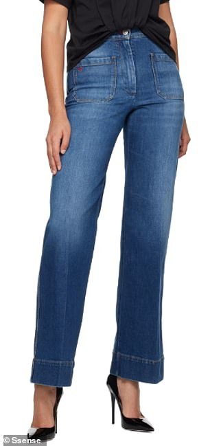 Designer: The budget buy is a perfect dupe for Victoria Beckham's Alina Jeans that are worth an eye-watering $780