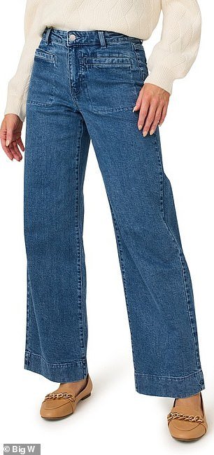Dupe: Big W's 1964 Denim Company Women's Wide Leg Jeans Looks Like a Famous Designer Pair, But Costs Just $21