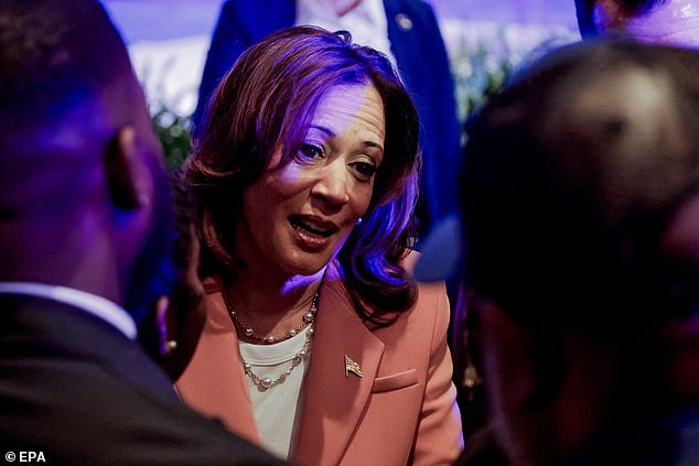 US Vice President Kamala Harris greets supporters after a speech to kick off a nationwide 'Economic Opportunity Tour'
