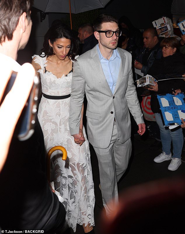 Huma Abedin and Alex Soros made a rare public appearance at Anna Wintour's Met Gala Pre-Dinner on Sunday evening
