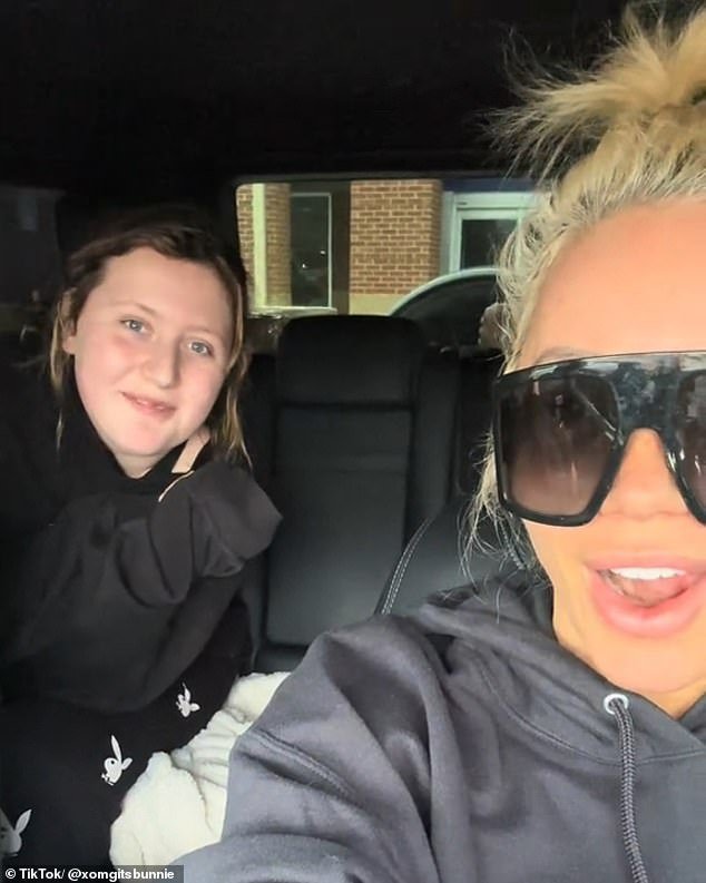 Jelly Roll's wife Bunnie XO filmed the moment they picked up 16-year-old Bailee Ann's new car