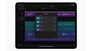 Voice splitter in Logic Pro for iPad 2.