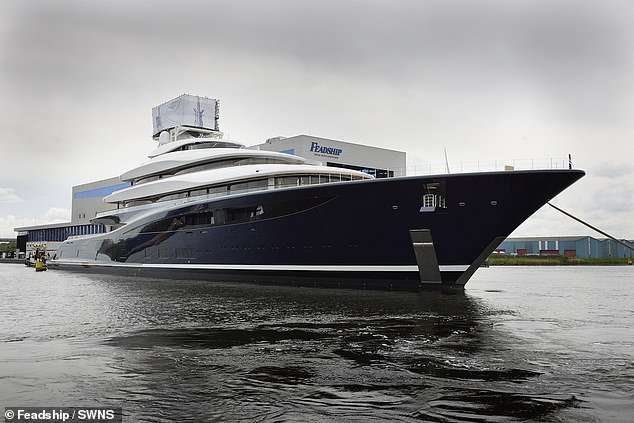 The world's first hydrogen gas fuel cell superyacht (pictured), long rumored to have been commissioned by billionaire Microsoft founder Bill Gates, is now officially on sale