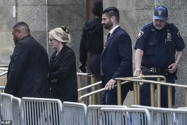 Stormy Daniels leaves court in Manhattan on May 7 after taking the stand in Trump's hush money case